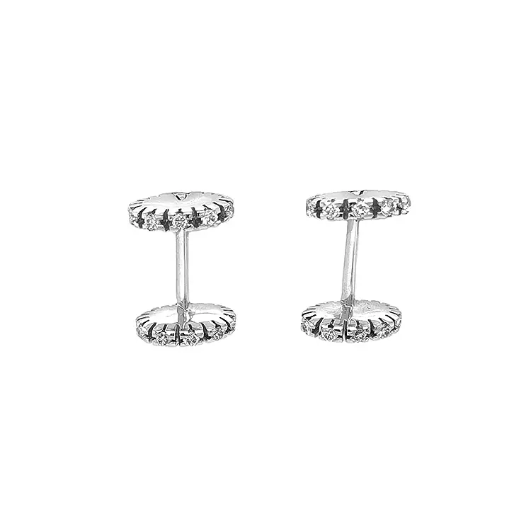 Gold Earrings with Diamonds