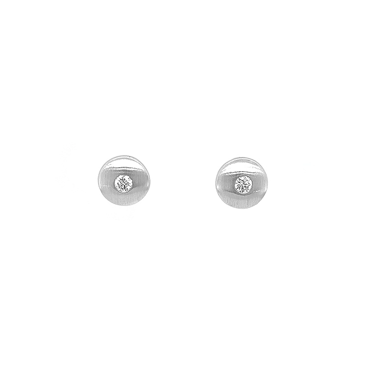 Golden Earrings with Diamonds