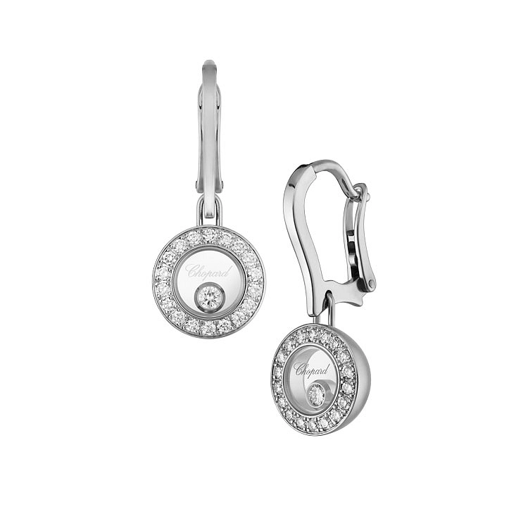 Gold Earrings Chopard Happy Diamonds 83A017-1401
