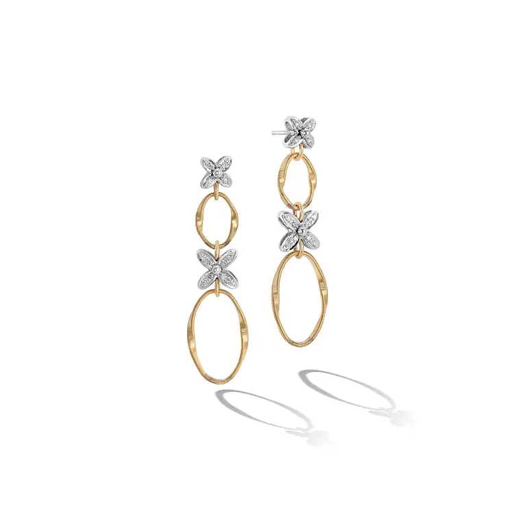 Gold Earrings Marco Bicego Marrakech Onde OG396 B3 YW