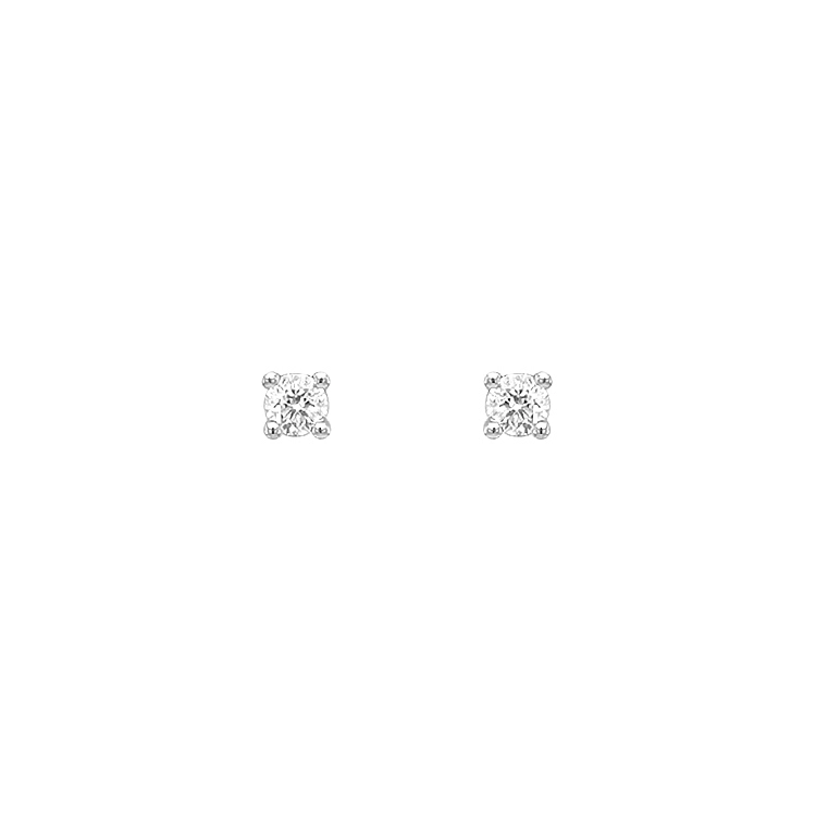 Gold Pecky Earrings with Diamonds