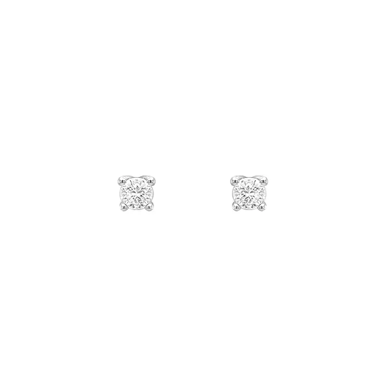 White gold diamond stud earrings