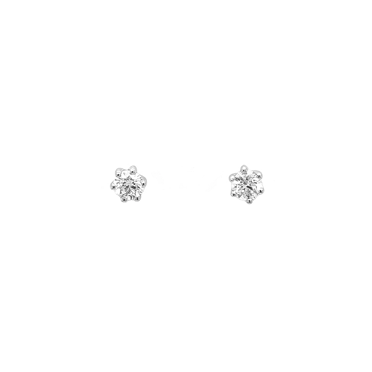 Gold Earrings with Diamonds