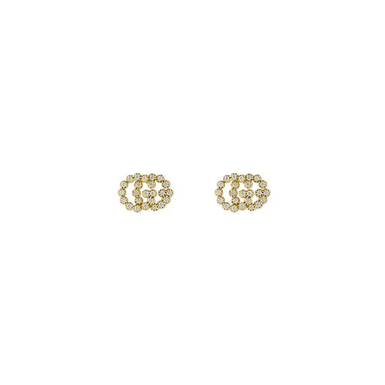 Gold Gucci GG Running Earrings YBD48167600100U