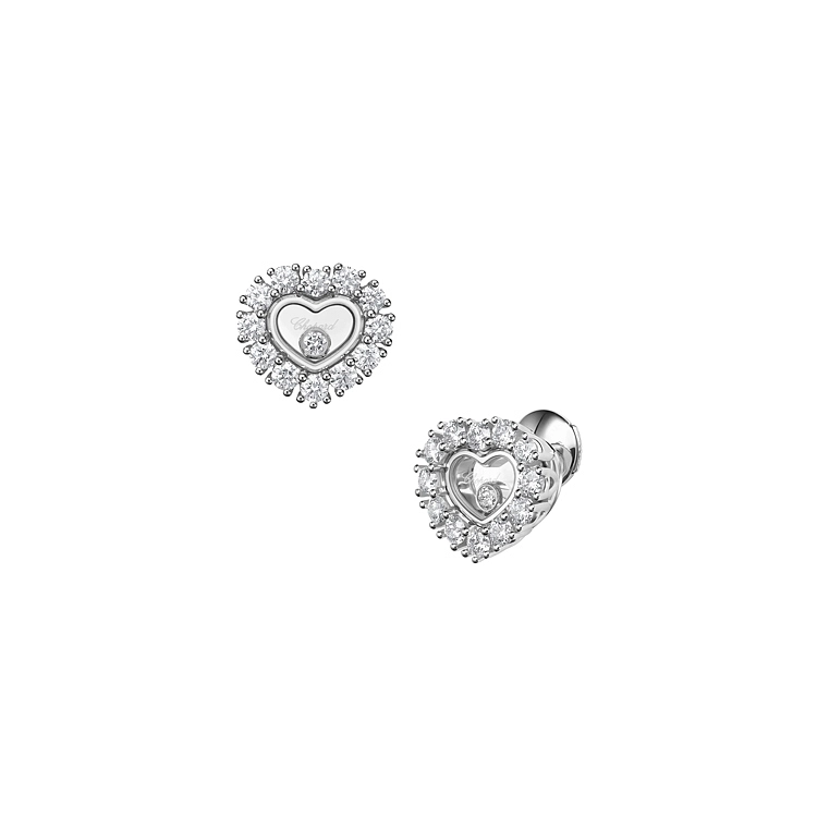 Gold Earrings Chopard Happy Diamonds 83A616-1001