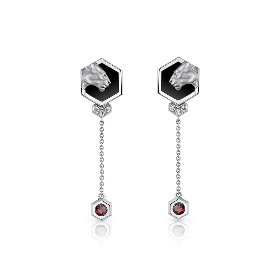 Gold Earrings Carrera y Carrera Hexagon