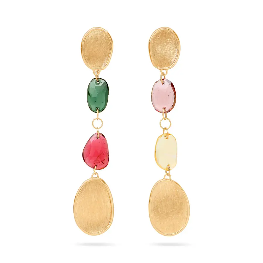 Gold Earrings Marco Bicego Lunaria Color OB1899 TM Y