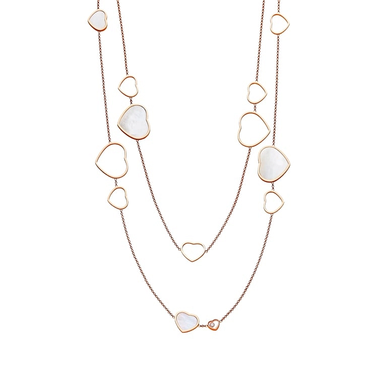Gold Chopard Happy Hearts Necklace 817482-5301