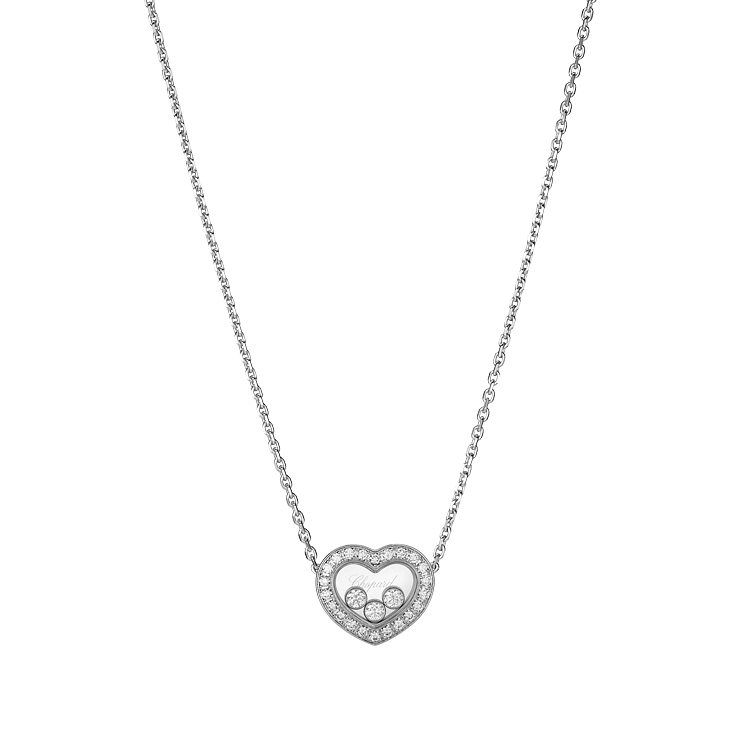 Gold Chopard Happy Diamonds Necklace 81A611-1201