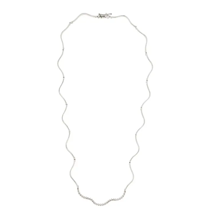 Gold Necklace with Diamonds