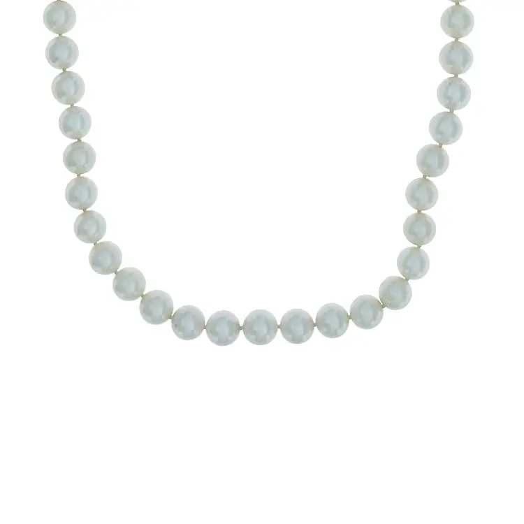 Gold Necklace Natural Pearls