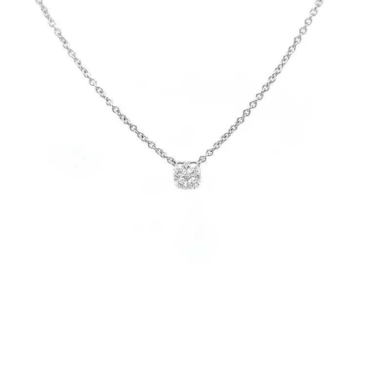 Gold Necklace with Diamonds