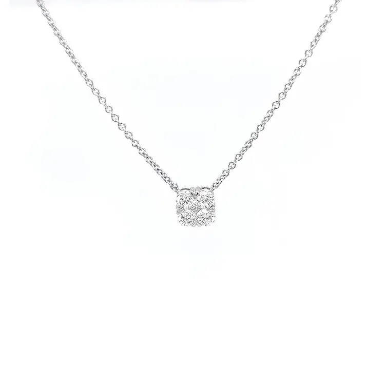 Gold Necklace with Diamonds