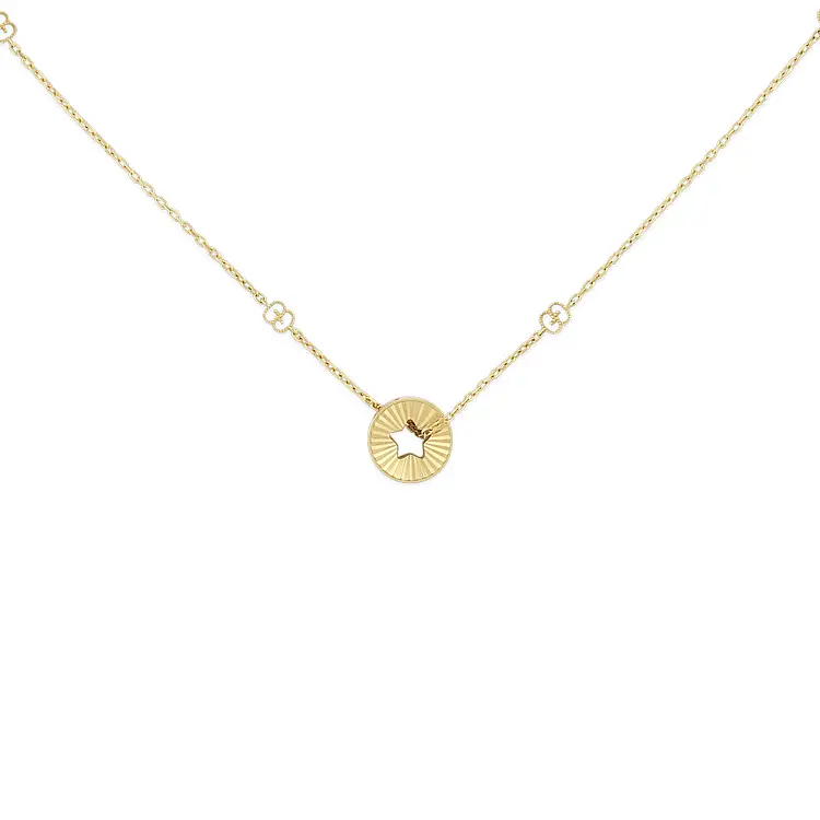 Gold Gucci Icon Necklace YBB729363001