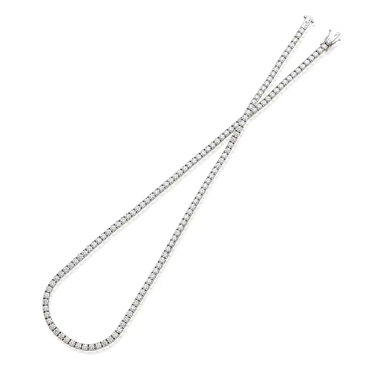 Gold Tennis Necklace Crieri with Diamonds