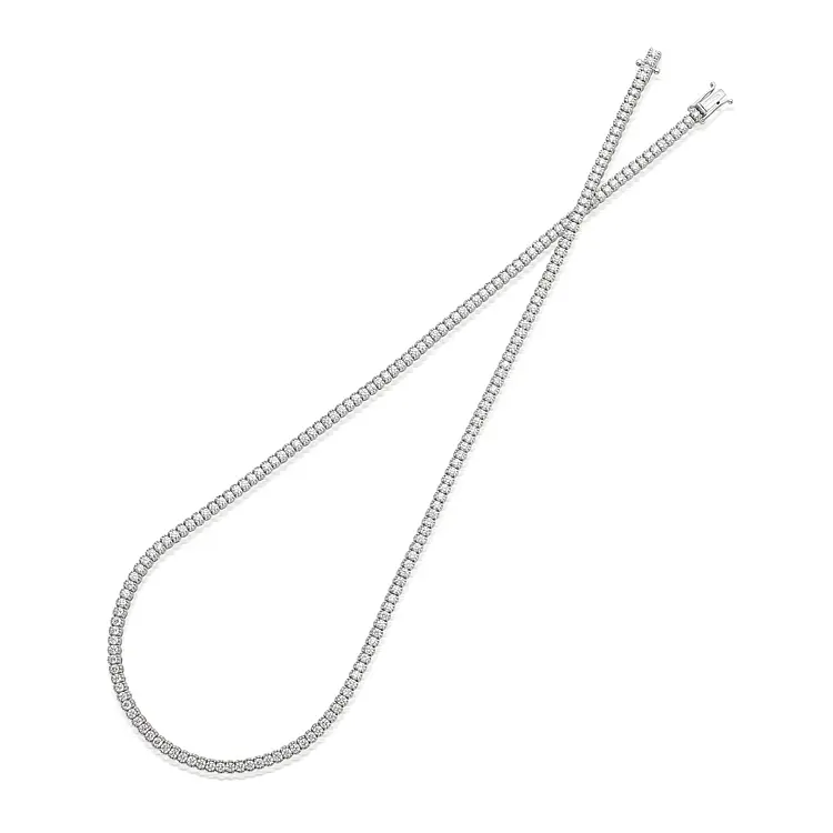 Gold Tennis Necklace Crieri with Diamonds