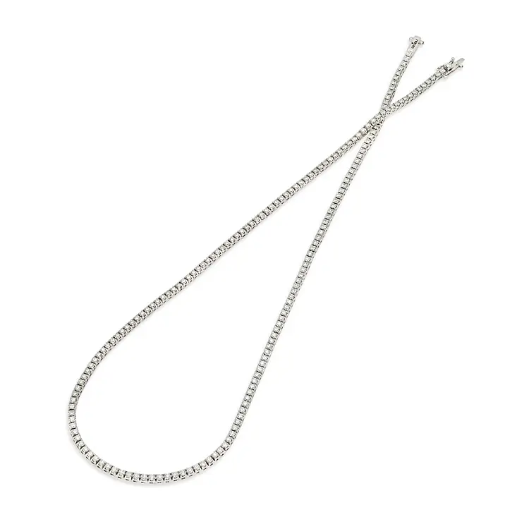 Gold Tennis Necklace Crieri with Diamonds