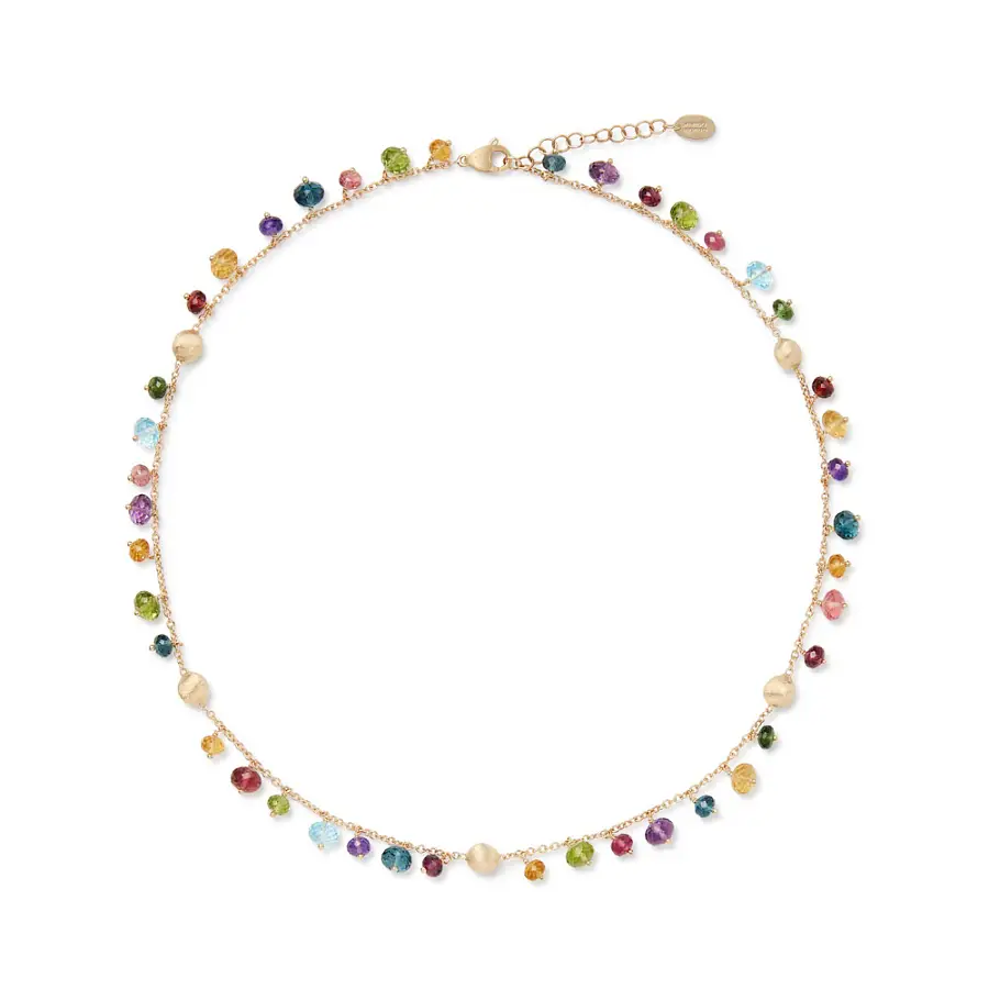 Gold Necklace Marco Bicego Africa Gemstones CB2781 MIX02 Y