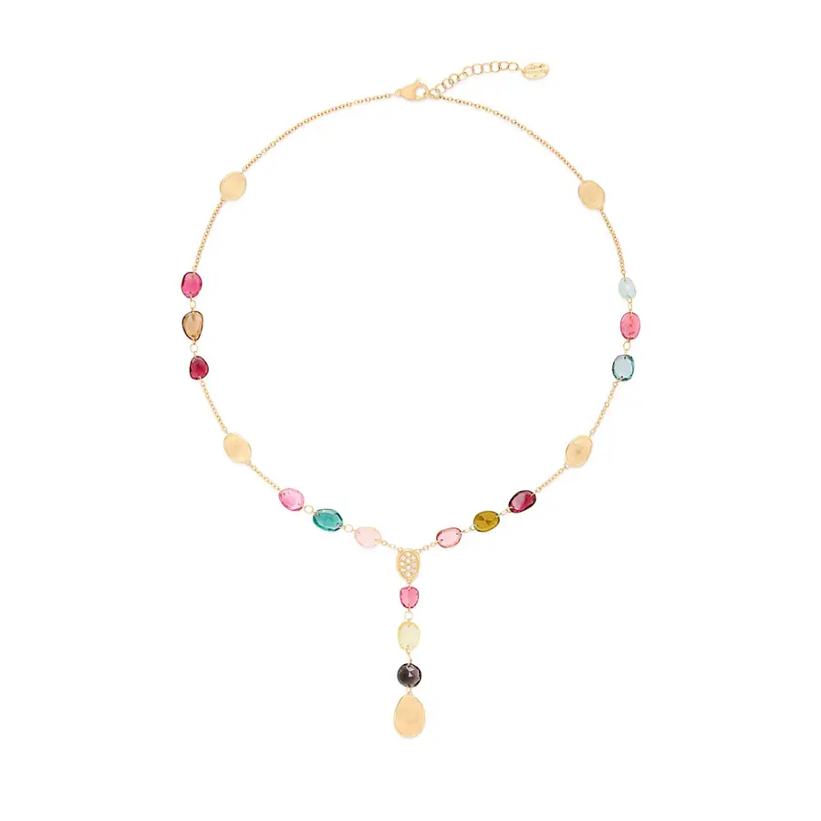 Gold Necklace Marco Bicego Lunaria Color CB2870-B TM01 Y