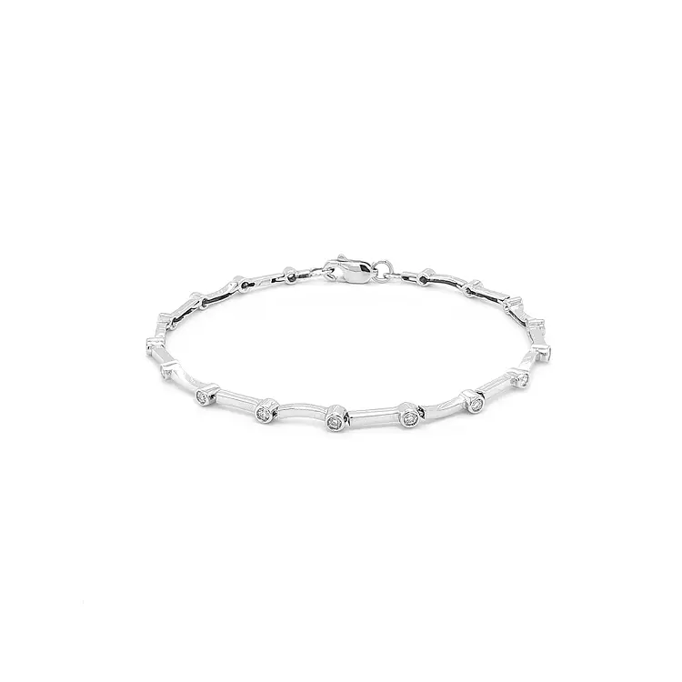 Gold Bracelet with Diamonds