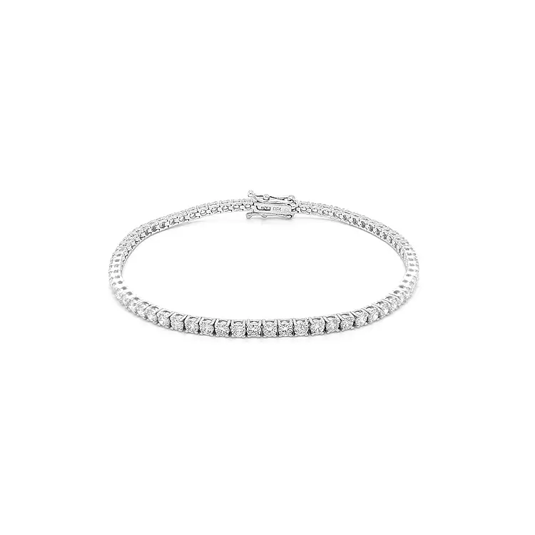 Gold Tennis Bracelet with Diamonds