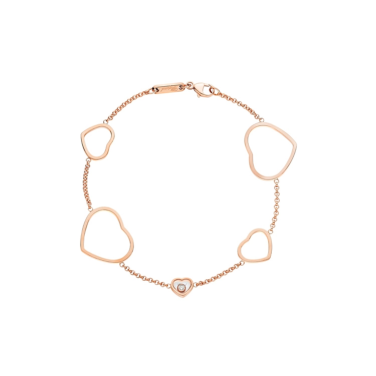 Gold Chopard Happy Hearts Bracelet 857482-5001