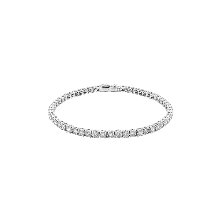 Gold Tennis Bracelet with Diamonds