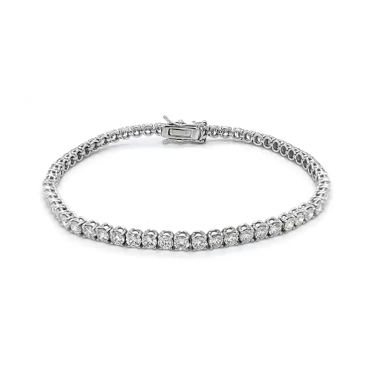 Gold Tennis Bracelet with Diamonds