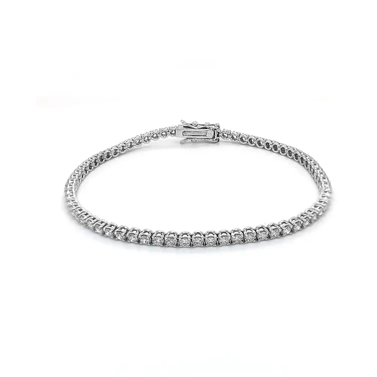 Gold Tennis Bracelet with Diamonds