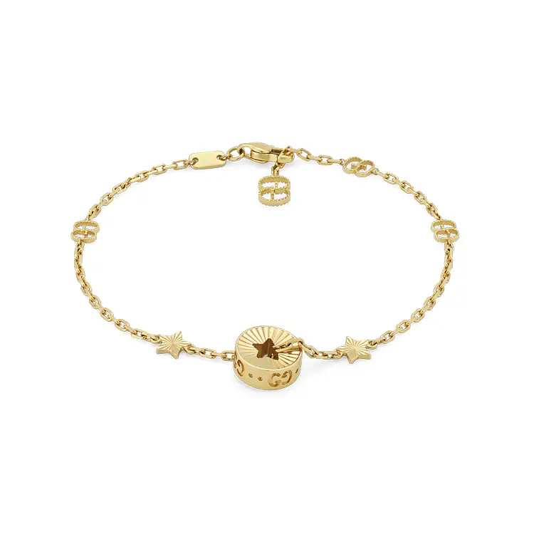 Gold Gucci Icon Bracelet YBA729370001