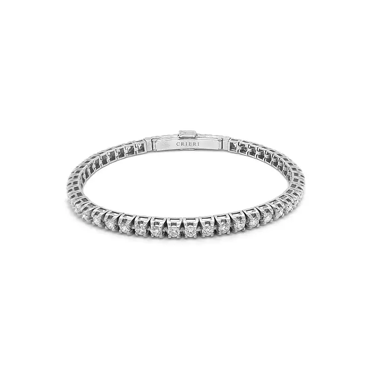 Gold Tennis Bracelet with Diamonds