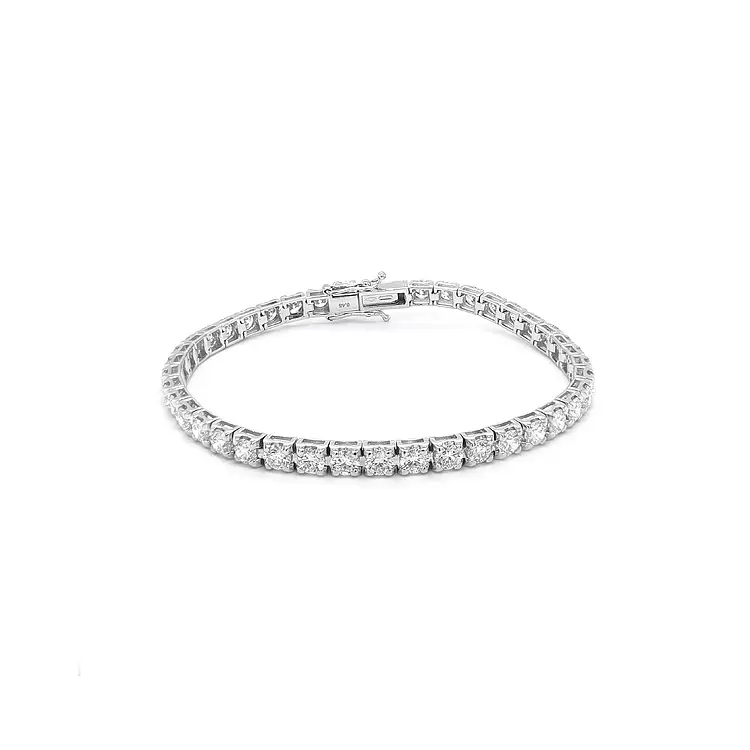 Gold Tennis Bracelet with Diamonds