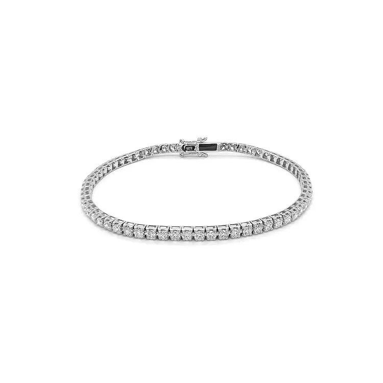 Gold Tennis Bracelet with Diamonds