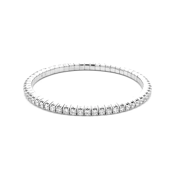 Gold Tennis Bracelet with Diamonds