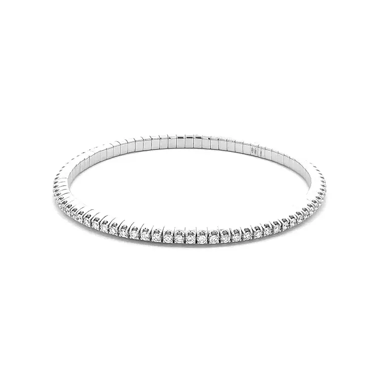 Gold Tennis Bracelet with Diamonds