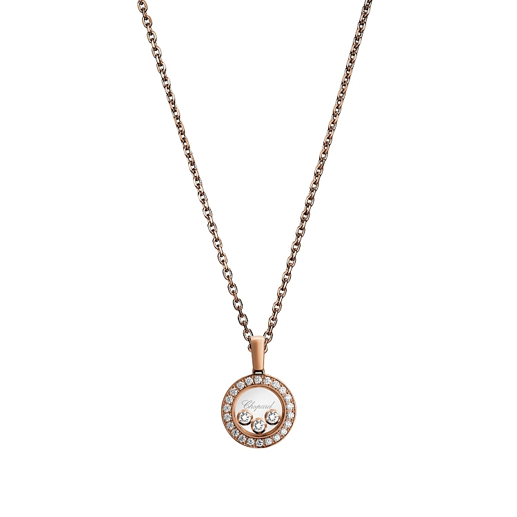 Gold Pendant Chopard Happy Diamonds 79A018-5201