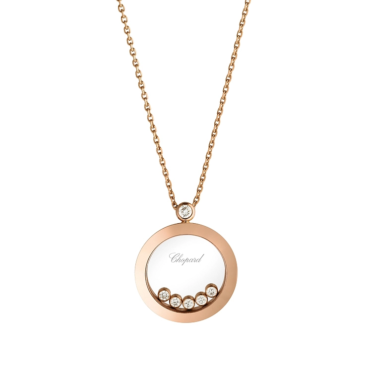 Gold Pendant Chopard Happy Diamonds 799434-5001