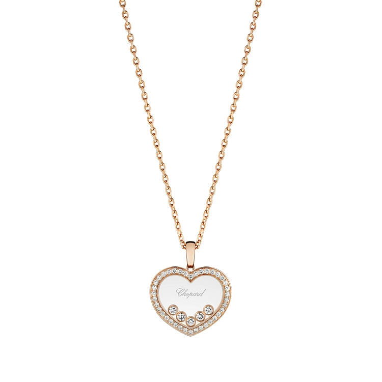 Gold Pendant Chopard Happy Diamonds 79A038-5201