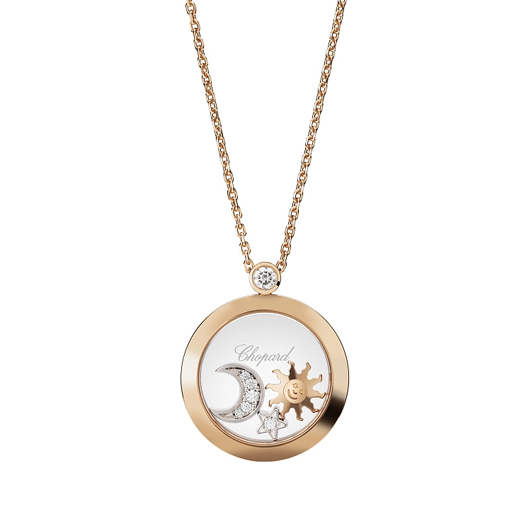 Gold Pendant Chopard Happy Diamonds 799434-5201