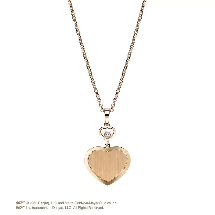 Gold Pendant Chopard Happy Hearts Golden Hearts James Bond 007 79A007-5021