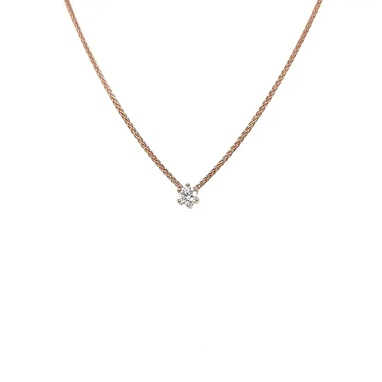 Gold Pendant with Diamond