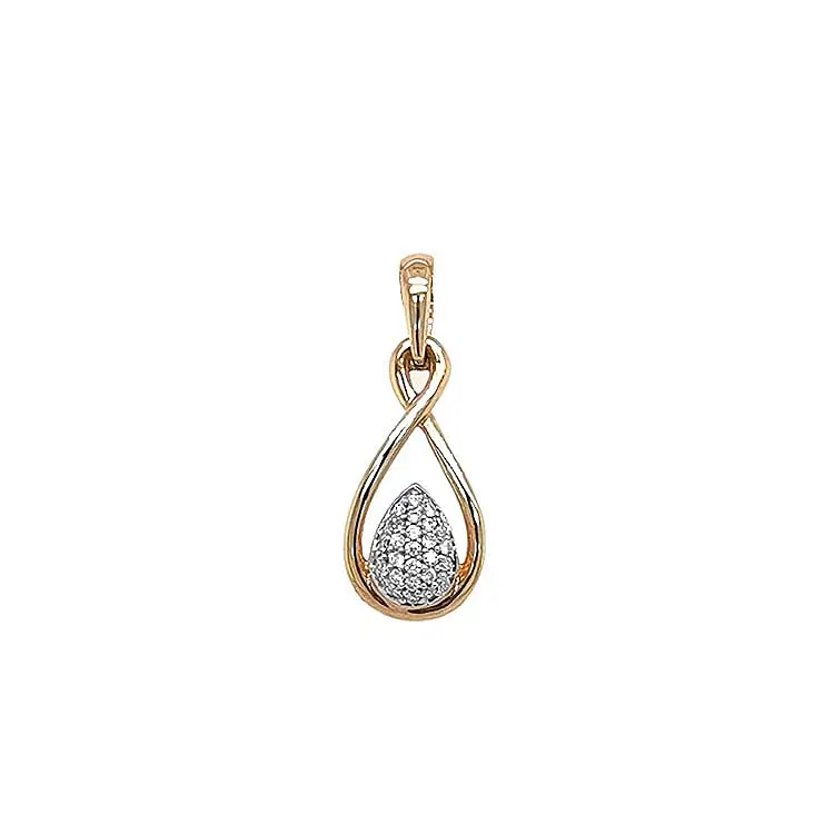 Gold Pendant with Diamonds
