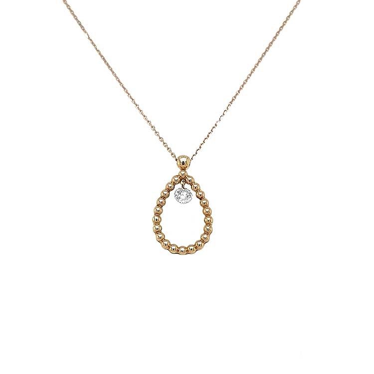 Gold Pendant with Diamond