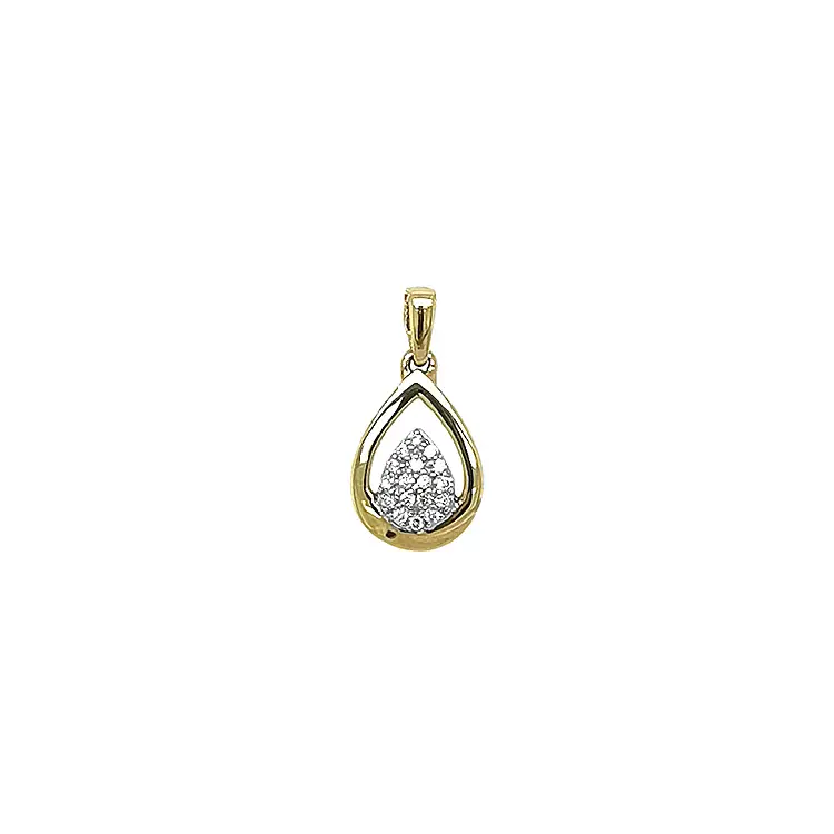 Gold Pendant with Diamonds