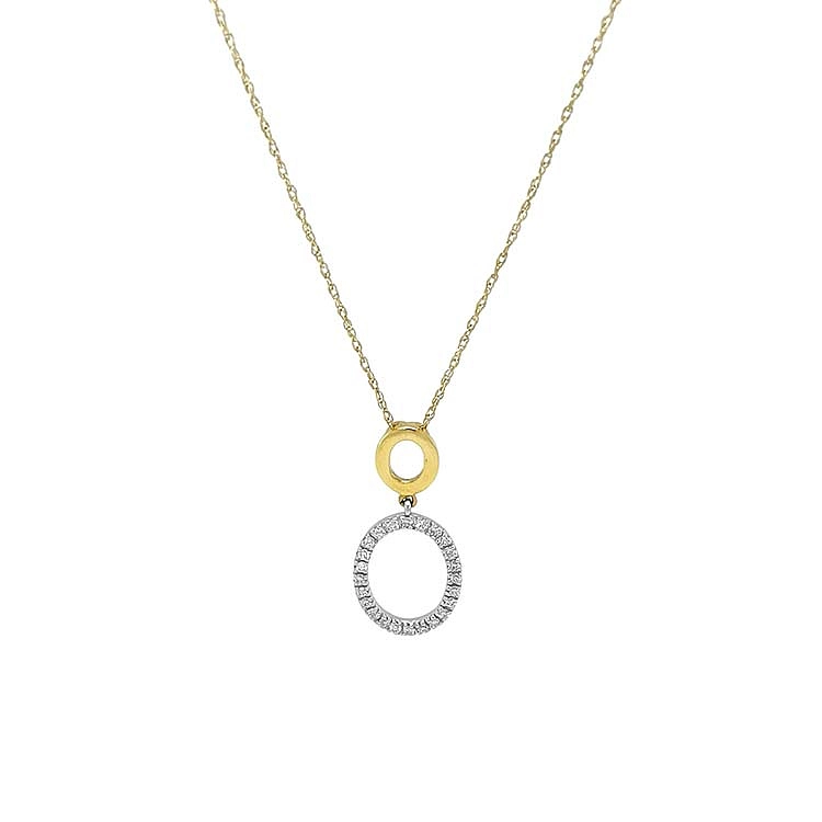 Gold Pendant with Diamonds