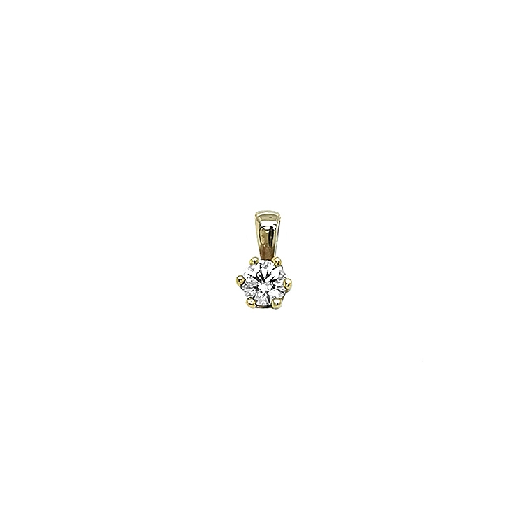 Gold Pendant with Diamond