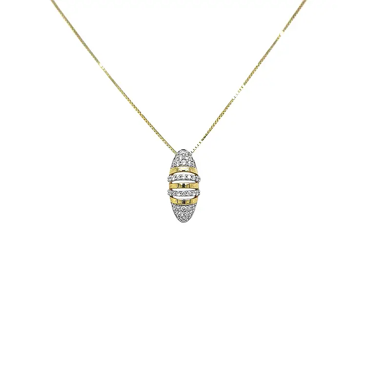 Gold Pendant with Diamonds