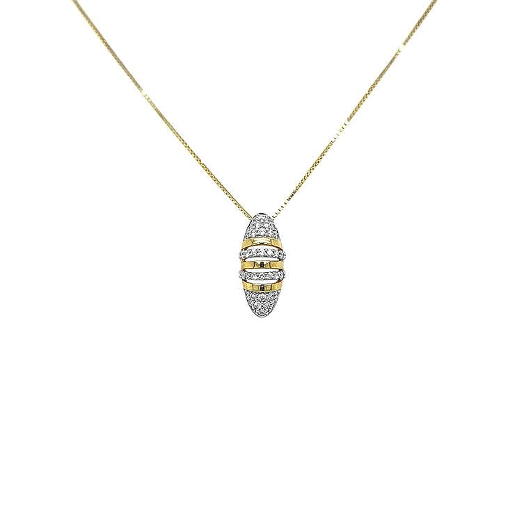 Gold Pendant with Diamonds