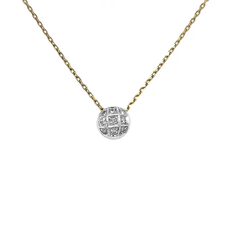 Gold Pendant with Diamonds