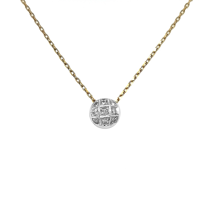 Gold Pendant with Diamonds